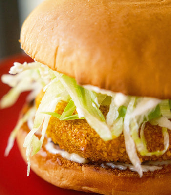 Air Fryer Spicy Chicken Burger