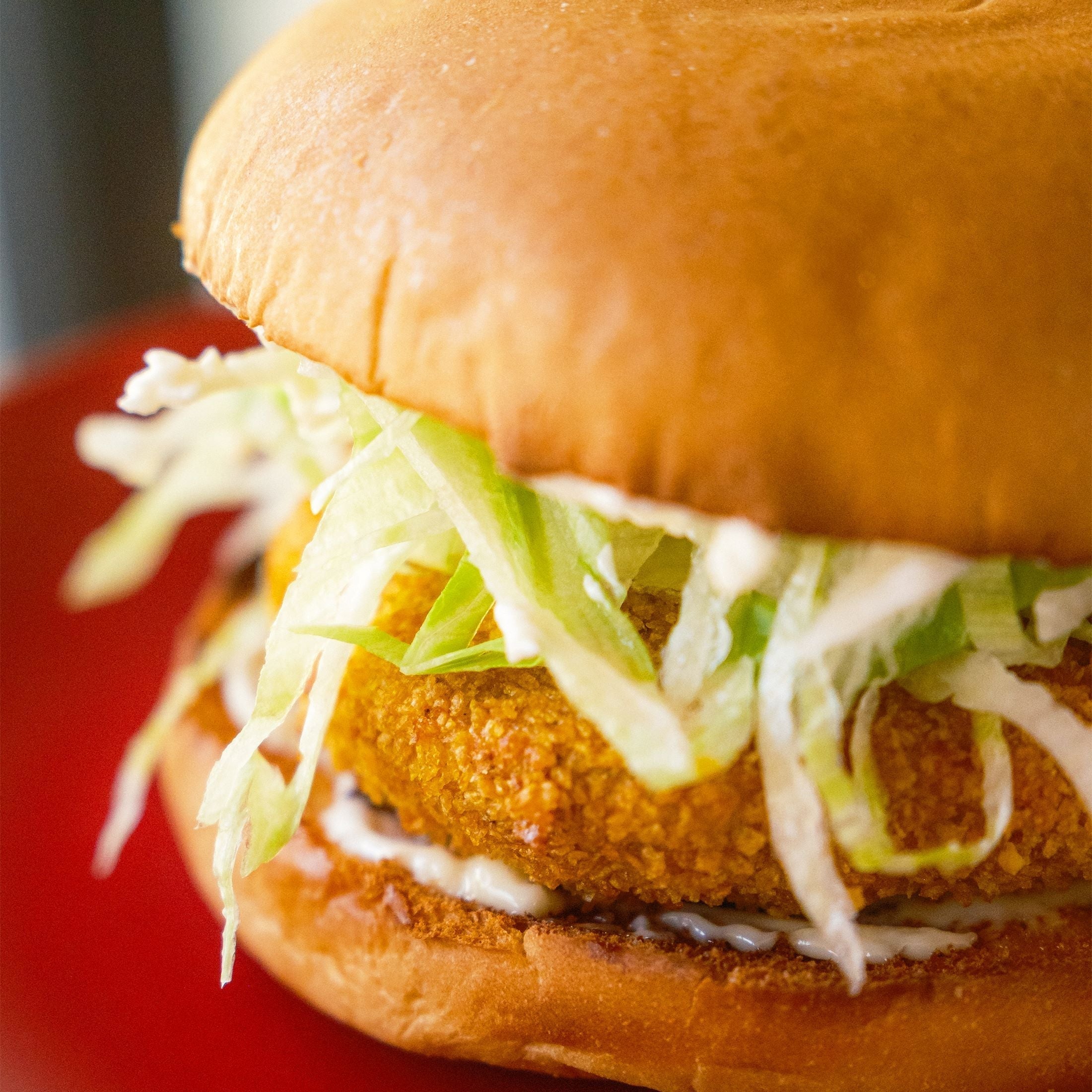 Air Fryer Spicy Chicken Burger