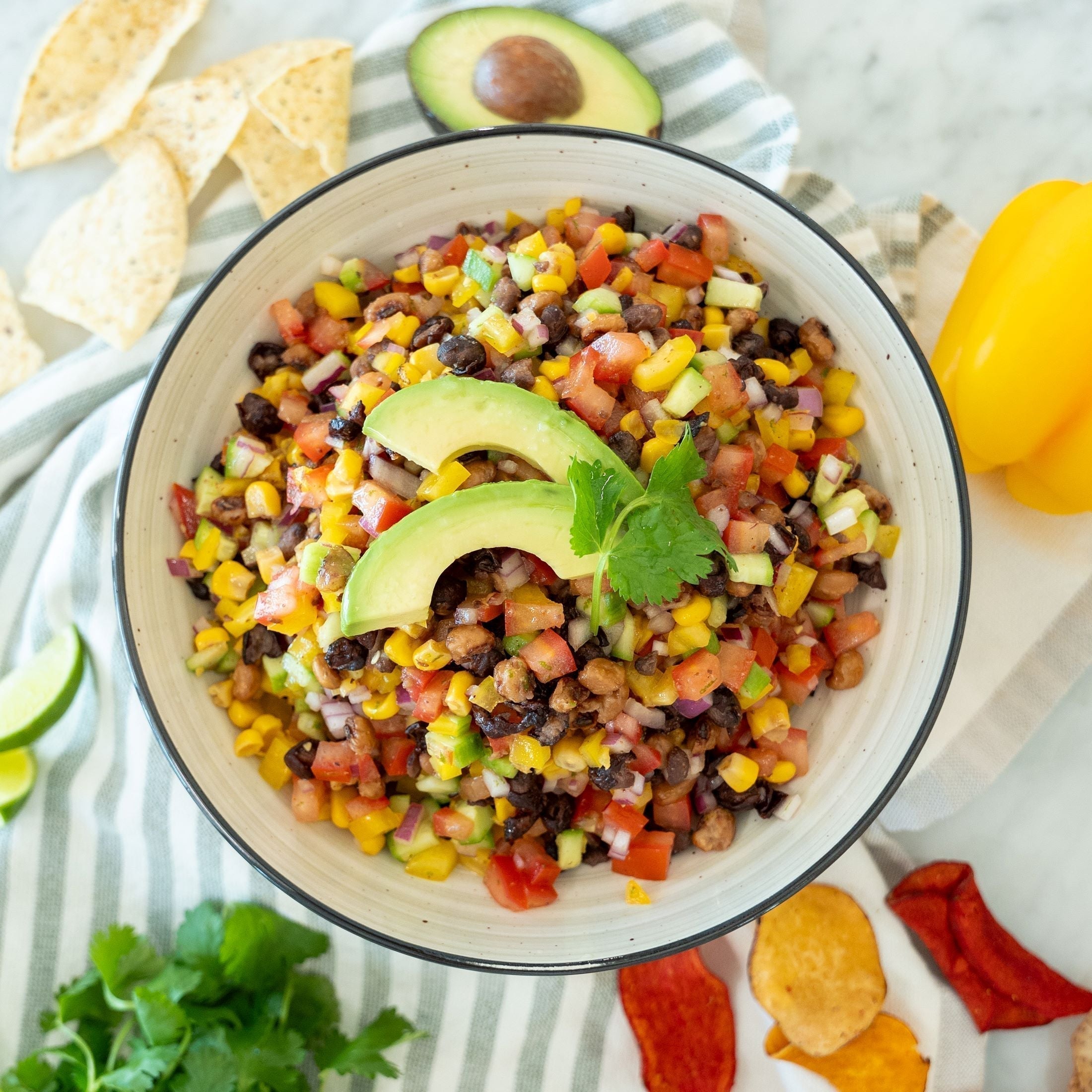 Cowboy Caviar with Crispy Beans