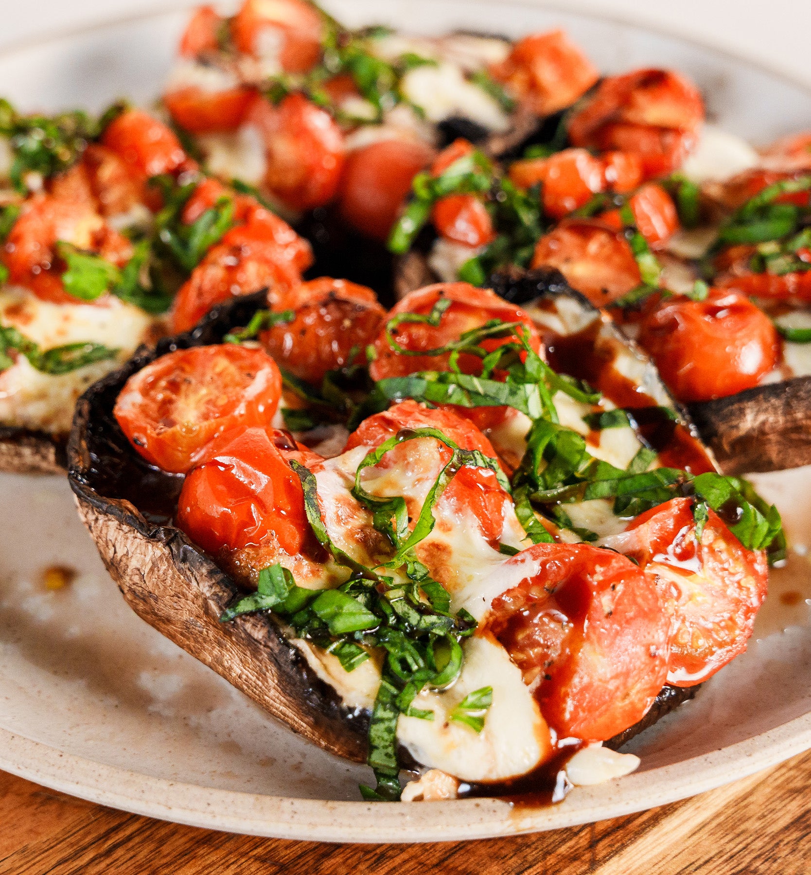 Caprese Stuffed Mushrooms