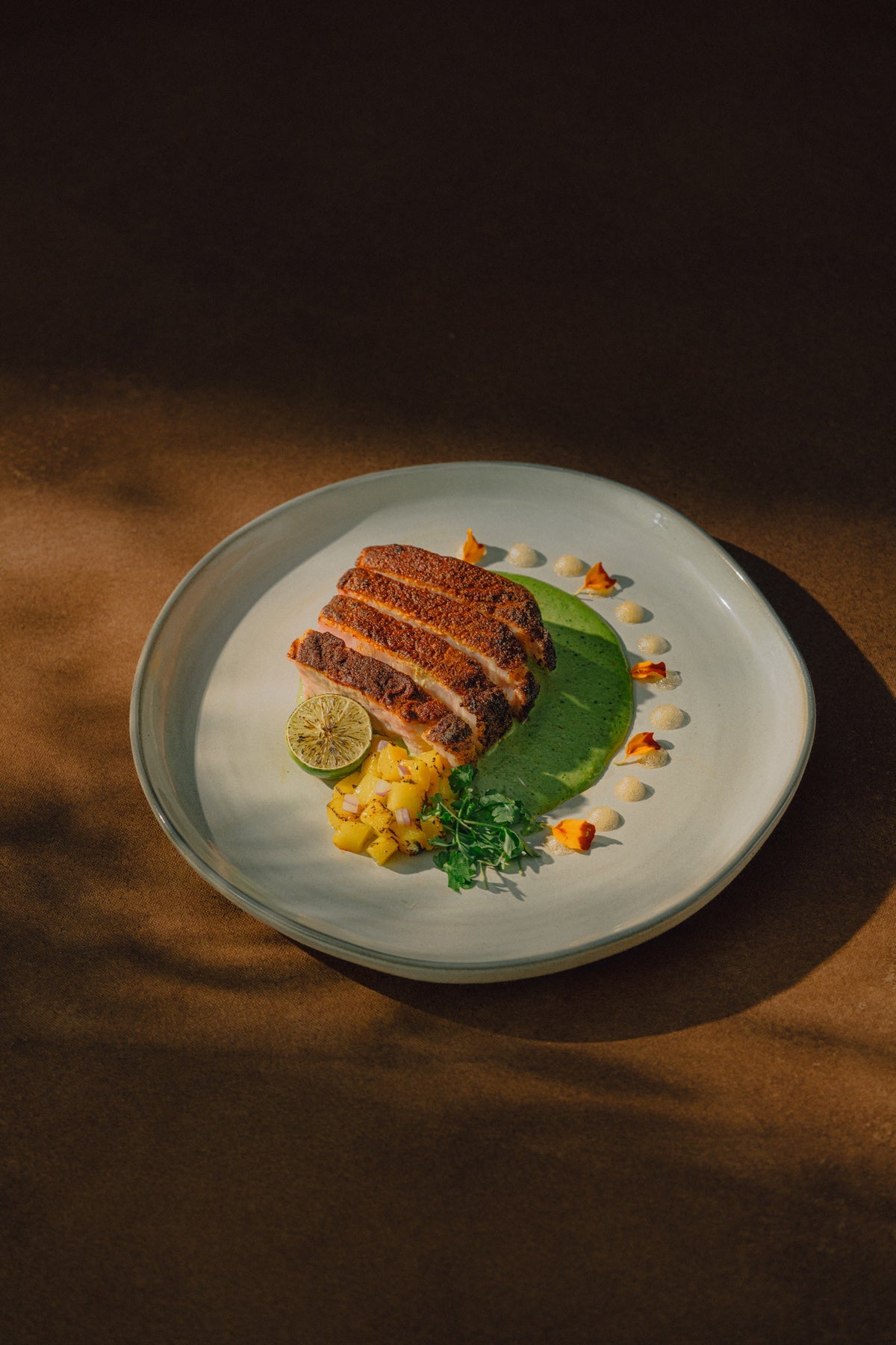Honey-Glazed Pork Chops With Mango-Avocado Salsa