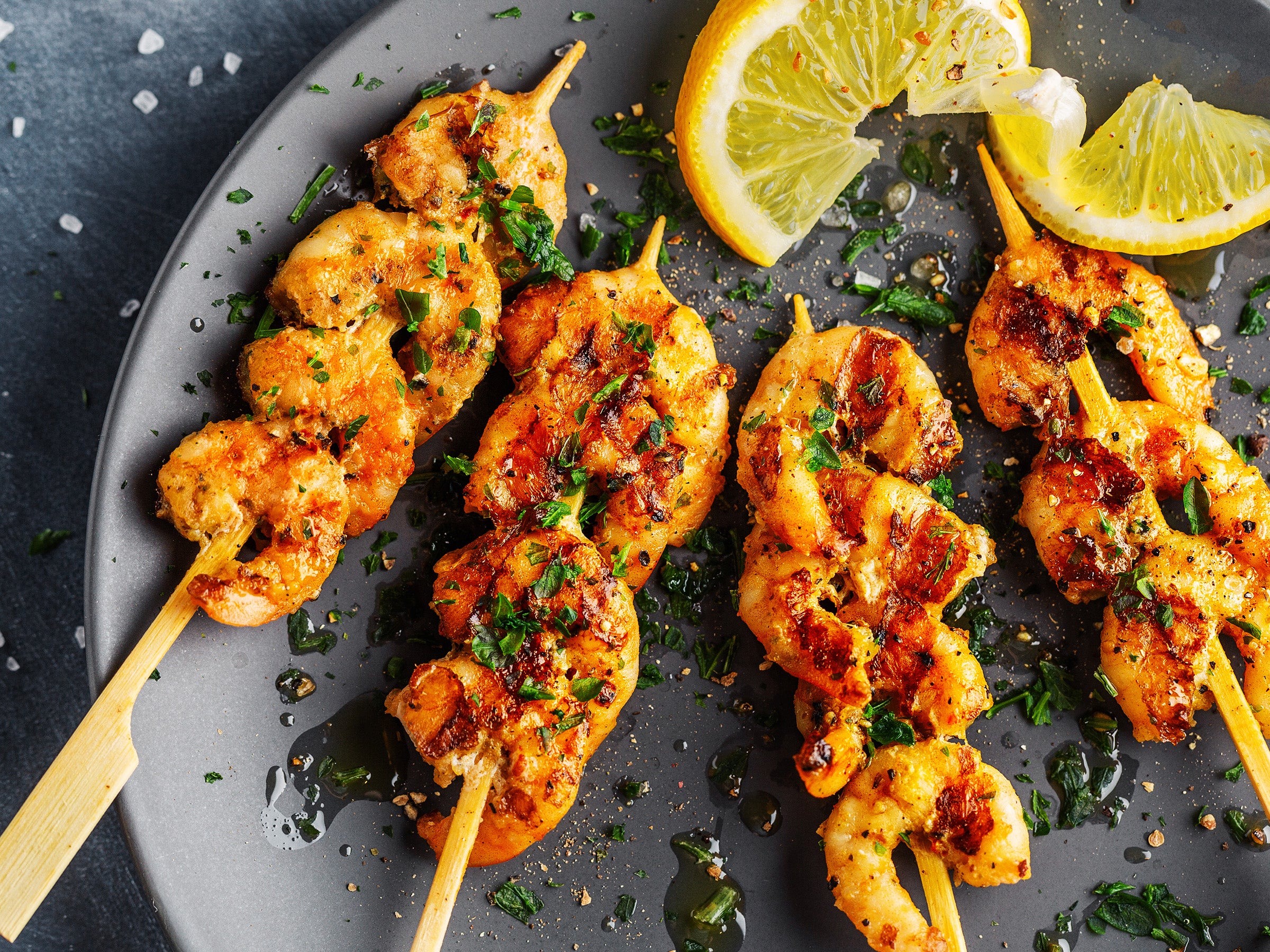 Air Fryer Shrimp | Chili Lime Skewers