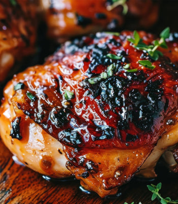 Air Fryer Chicken Thighs Honey BBQ 
