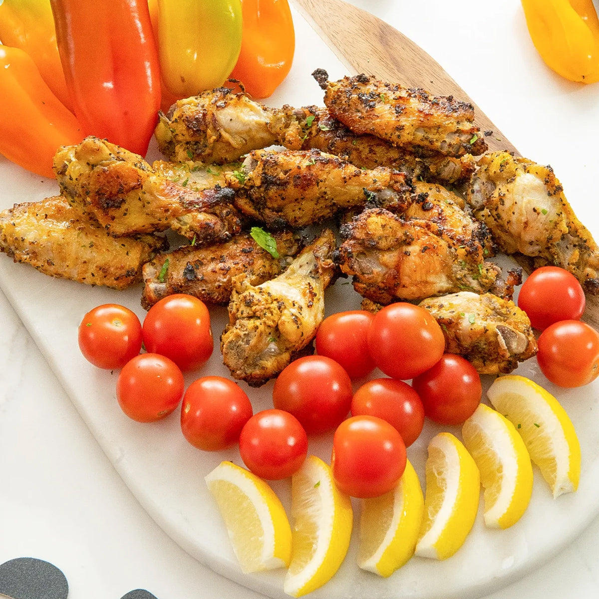 Air Fryer Chicken Wings | Lemon Pepper 