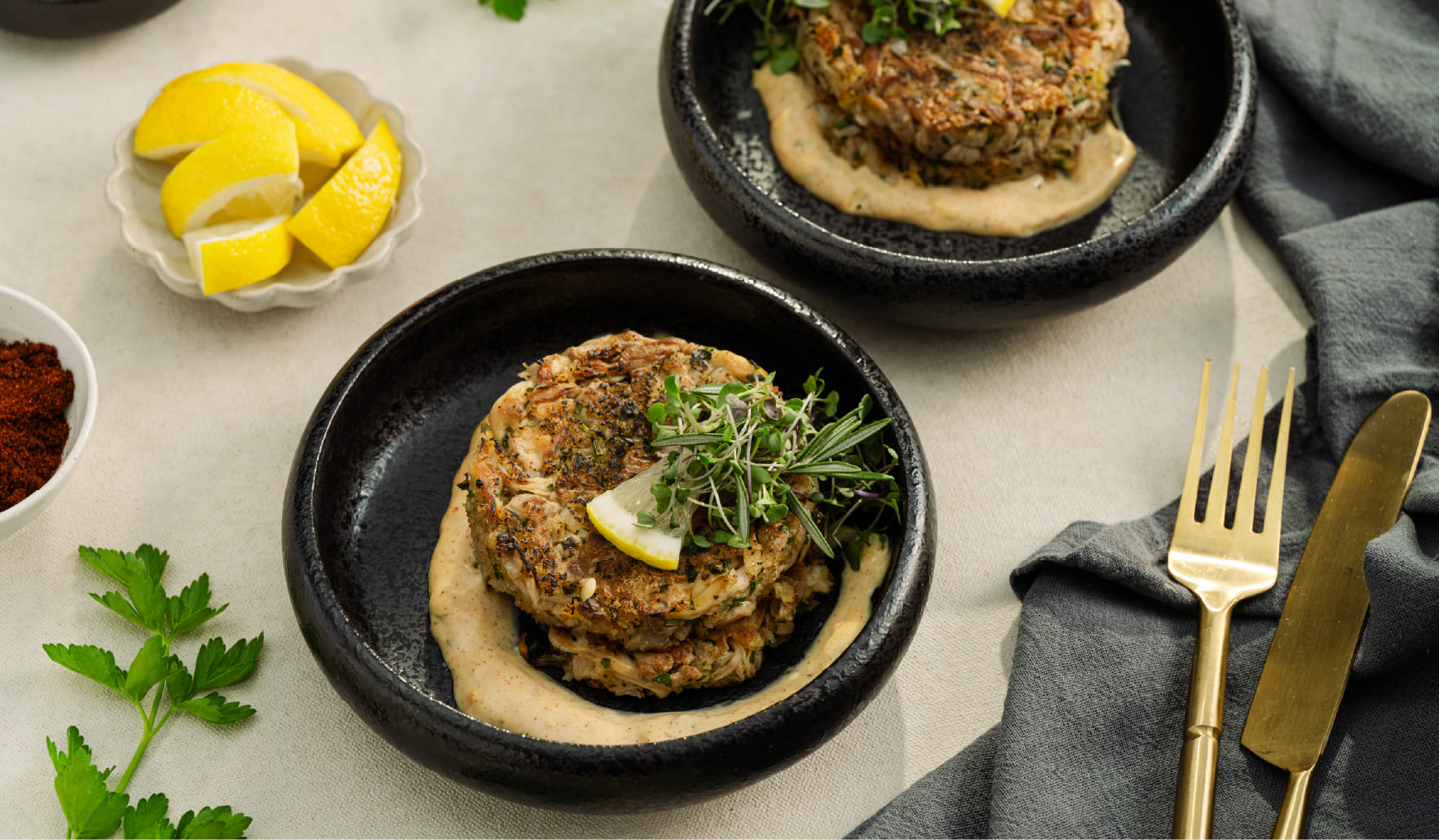 Lion's Mane Mushroom “Crab” Cakes