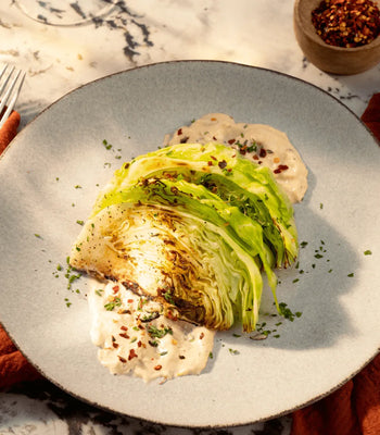 Melting Cabbage With Garlic Parmesan Sauce