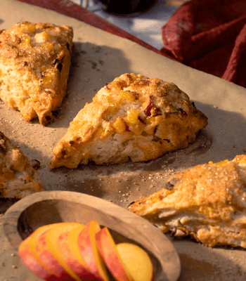 Peaches & Cream Scones