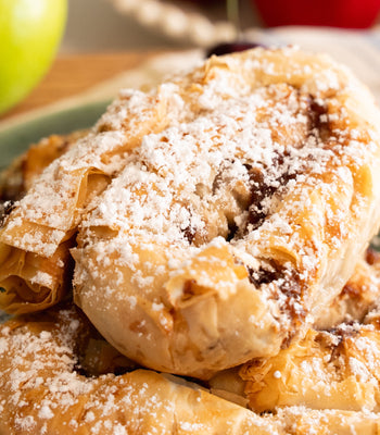 Cinnamon Apple Cherry Phyllo Spirals