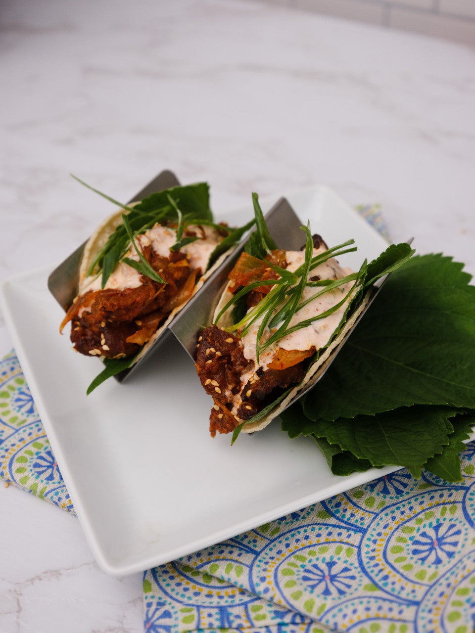 Spicy Korean Pork Tacos