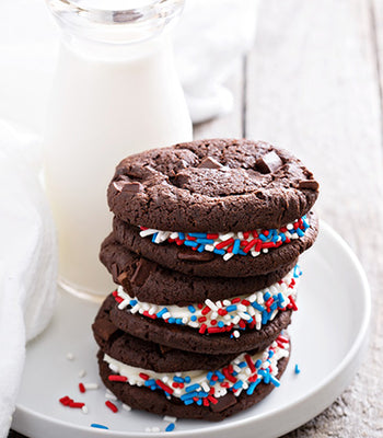 Brownie Cookie Ice Cream Sandwiches