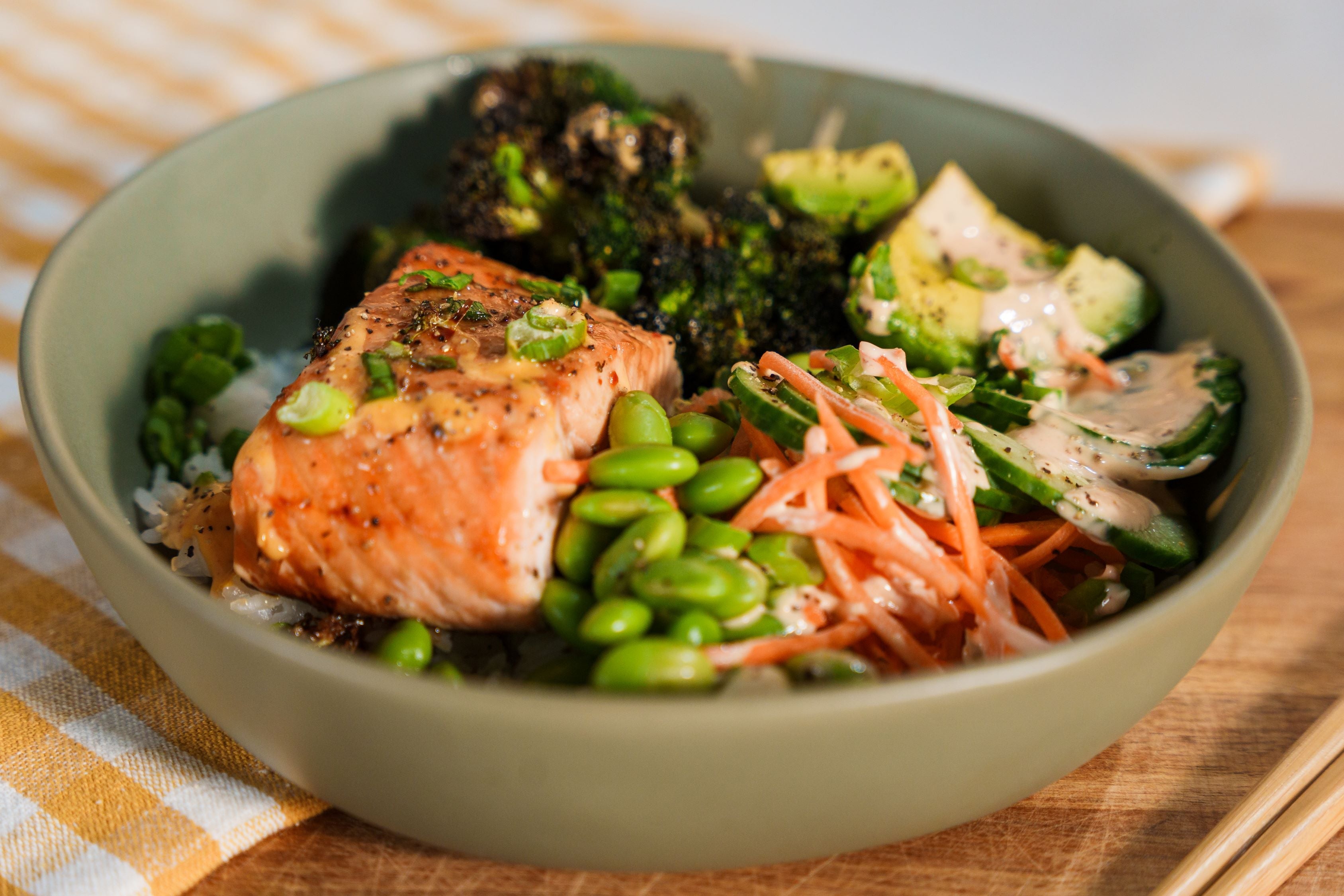 Air Fryer Salmon Bliss Bowls