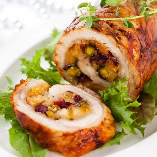 Sweet Potato & Cranberry Stuffing Stuffed Turkey