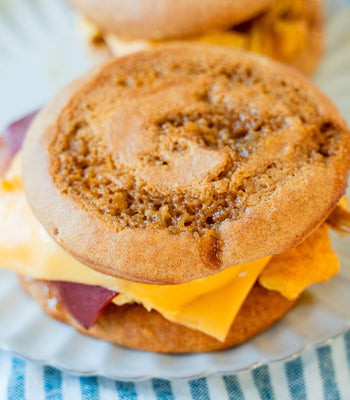 Whole Wheat Griddle Cakes Breakfast Sandwich