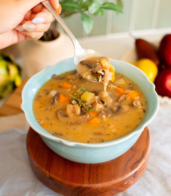 Wild Rice and Mushroom Soup for Pressure Cookers
