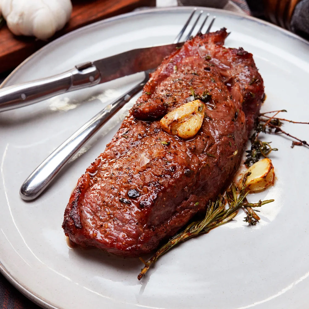 Air Fryer Steak | Herb-Basted New York Strip Steak