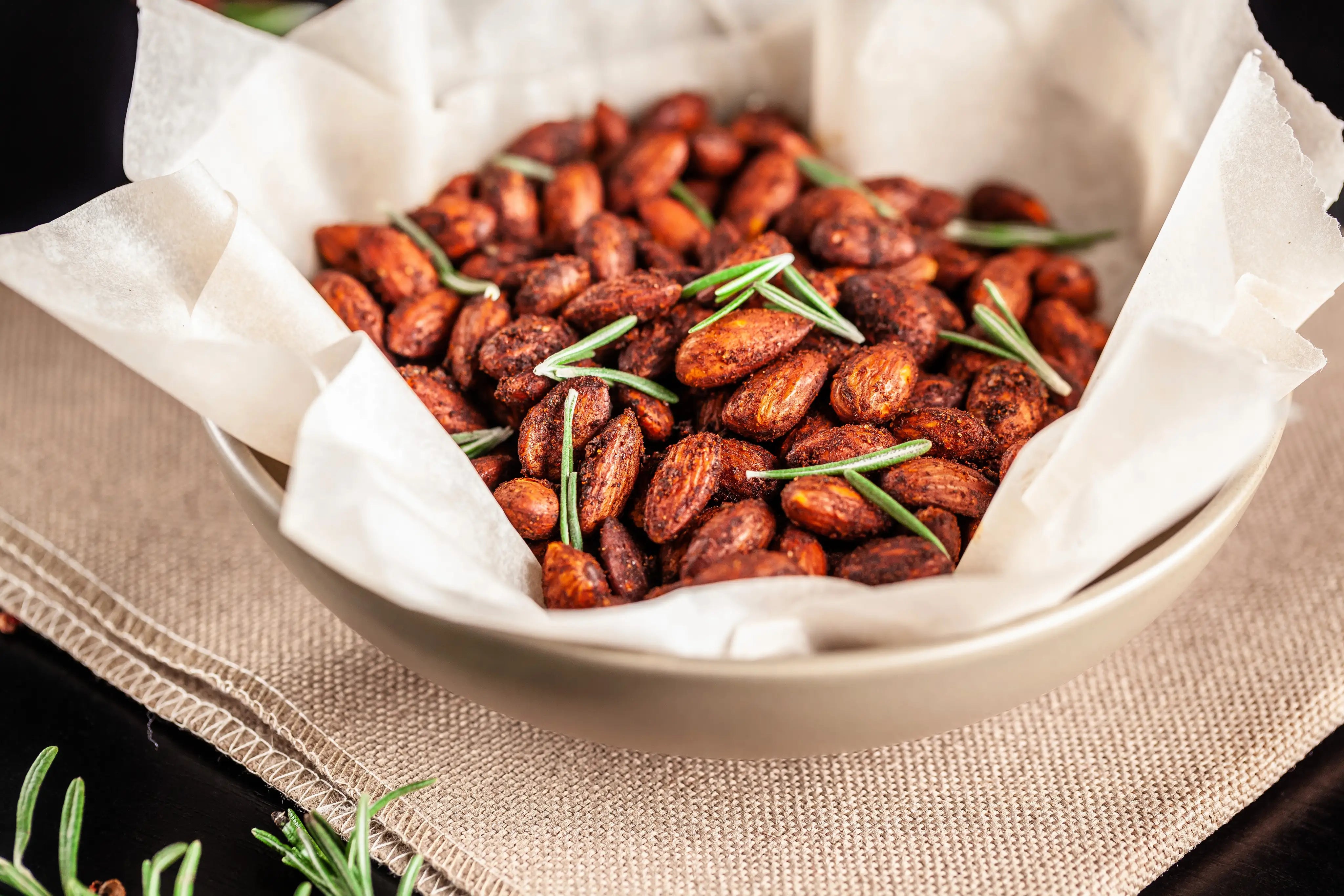 Chili & Rosemary Roasted Nuts