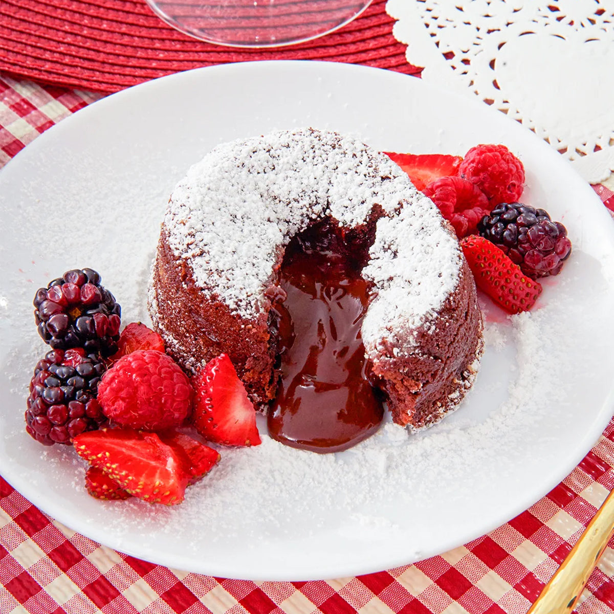 Best Ever Easy Chocolate Lava Cakes - Just a Little Bit of Bacon