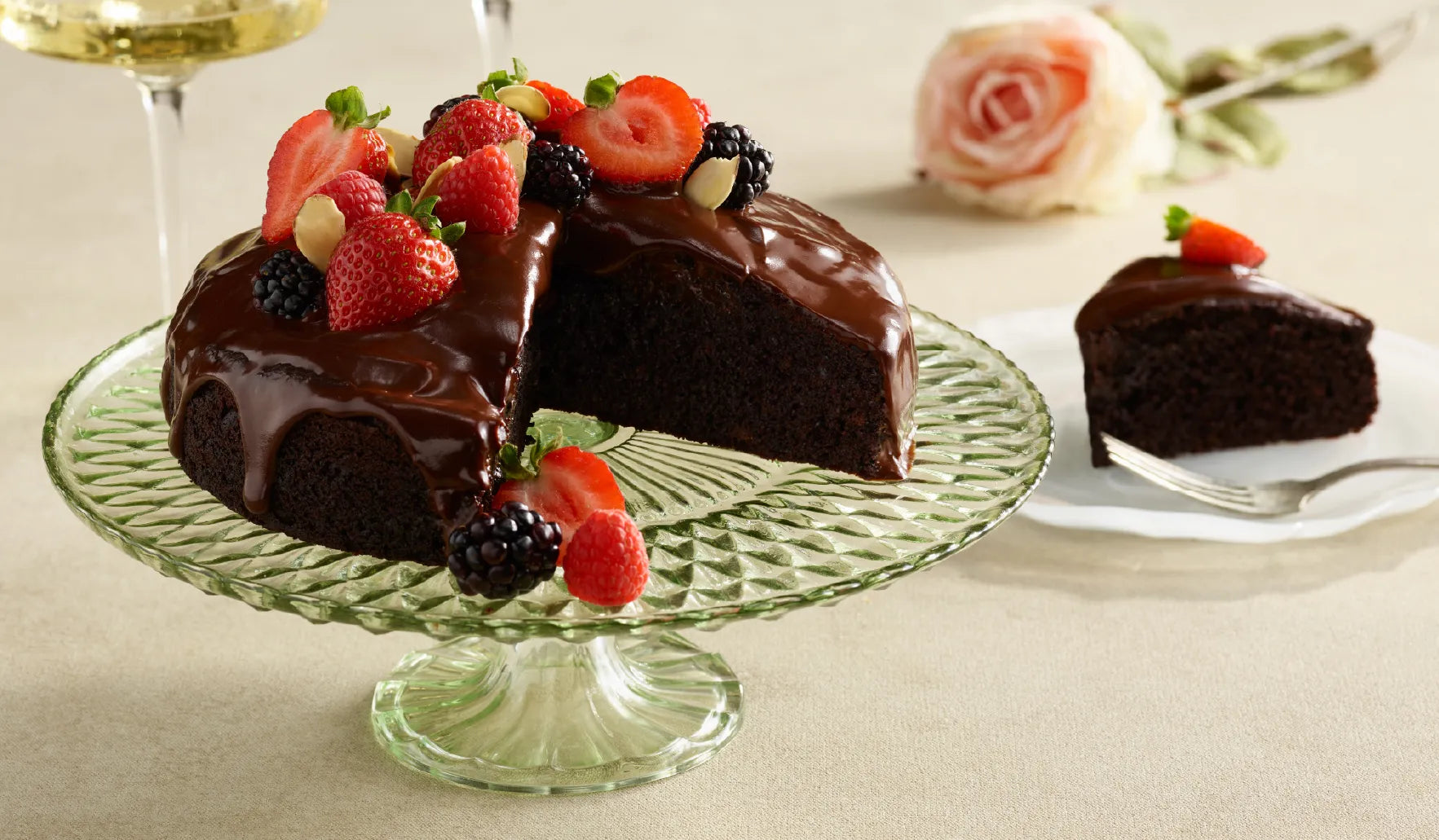 Chocolate Beet Cake with Ganache 