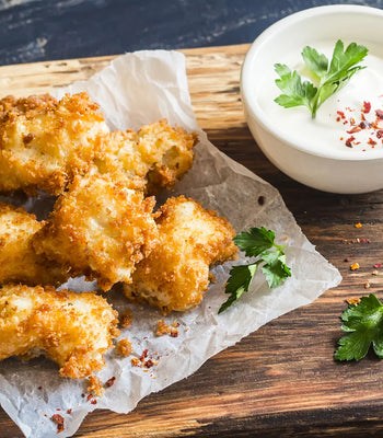 Crispy “Fried” Fish Nuggets