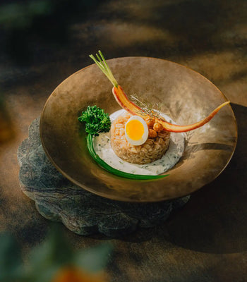 Farro With Carrots, Broccolini & Herby Yogurt Sauce  