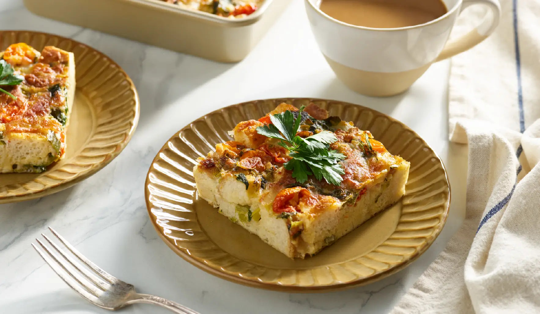 High-Protein Breakfast Strata