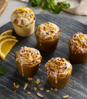 Orange Vanilla Almond Muffins