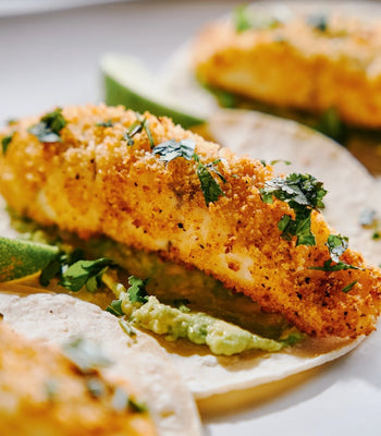 Panko-Crusted Fish Tacos