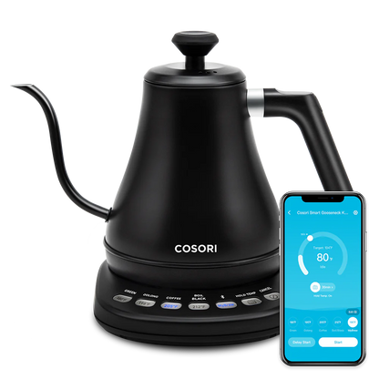 Smart 0.8L Gooseneck Electric Kettle - Black