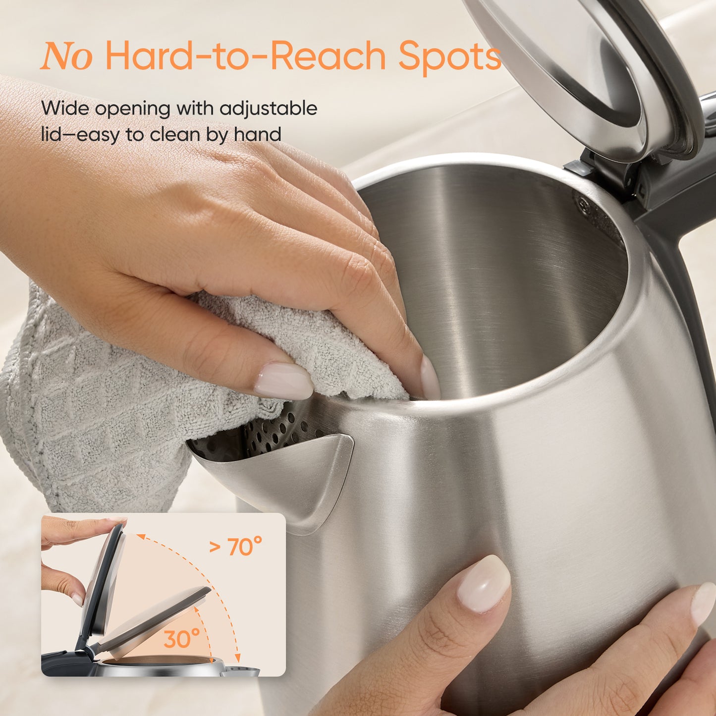 COSORI 1.7L Stainless Steel Electric Kettle SE152