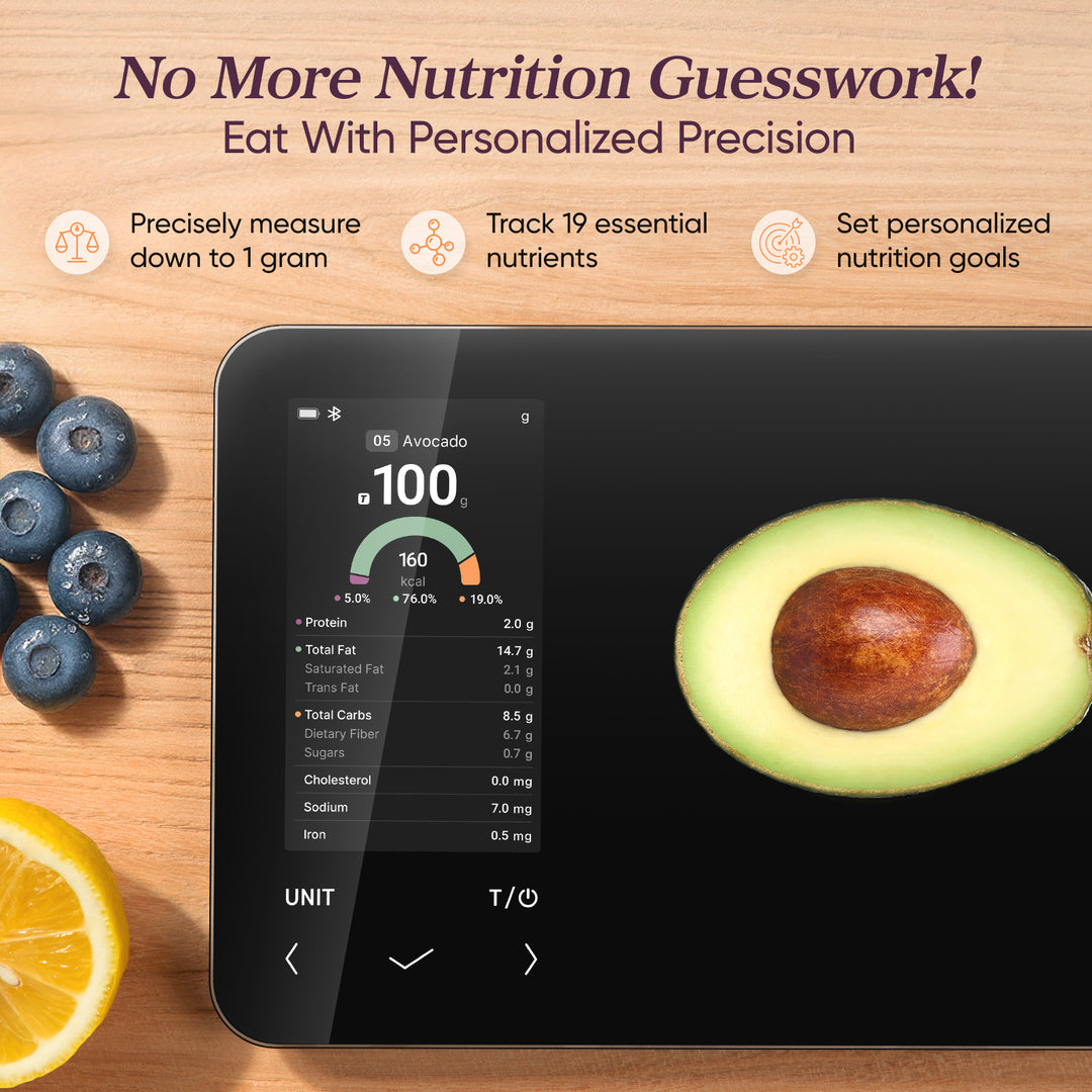 COSORI NutriLens smart food scale helping track nutrition and meals