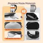 COSORI electric tea kettle premium stainless steel and glass materials