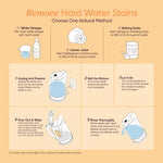 How to remove hard water stains from COSORI electric tea kettle