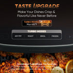 COSORI TurboBlaze air fryer feature image highlighting Turbo Modes, high heat, and crisp chicken