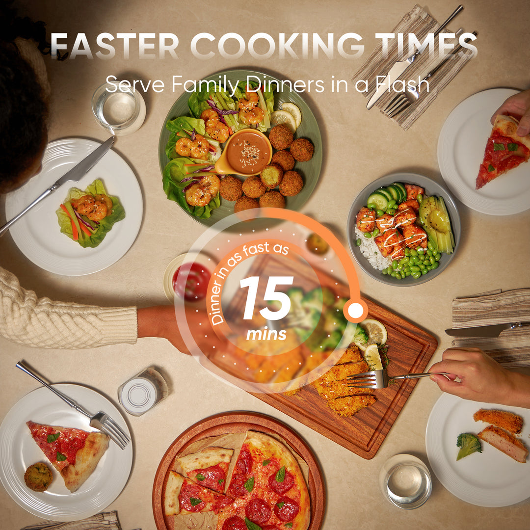 COSORI TurboBlaze 6-quart air fryer cooking meals faster for family dinner