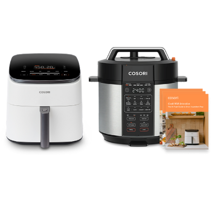 TurboBlaze™ 6.0-Quart Smart Air Fryer & 6.0-Quart Pressure Cooker Bundle