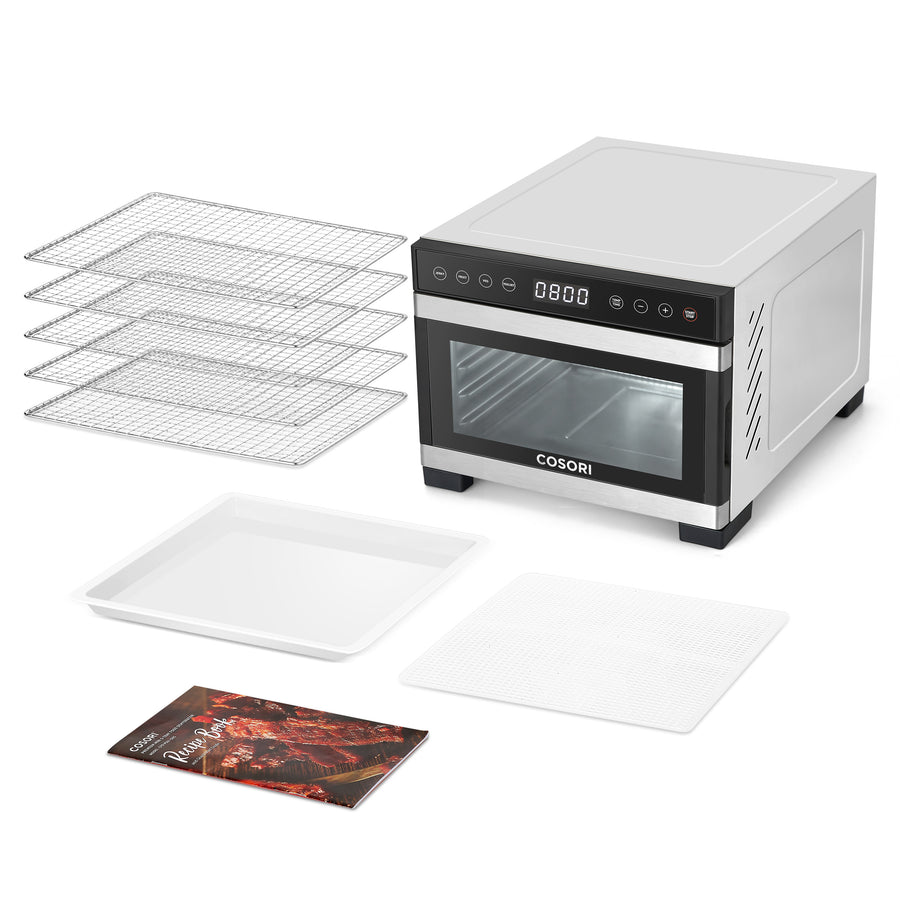COSORI Premium Mini 5-tray food dehydrator with removable trays and accessories