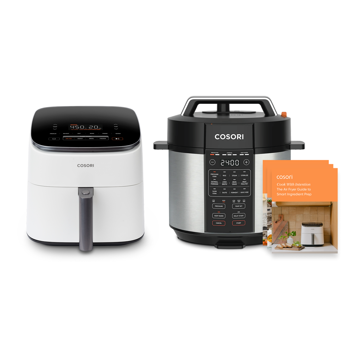 TurboBlaze™ 6.0-Quart Smart Air Fryer & 6.0-Quart Pressure Cooker Bundle