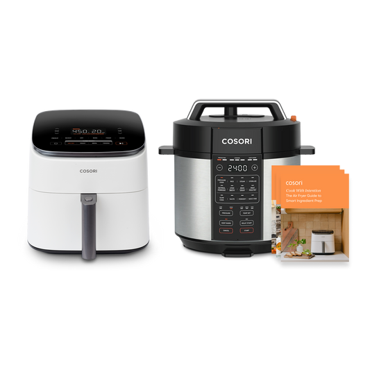 TurboBlaze™ 6.0-Quart Smart Air Fryer & 6.0-Quart Pressure Cooker Bundle