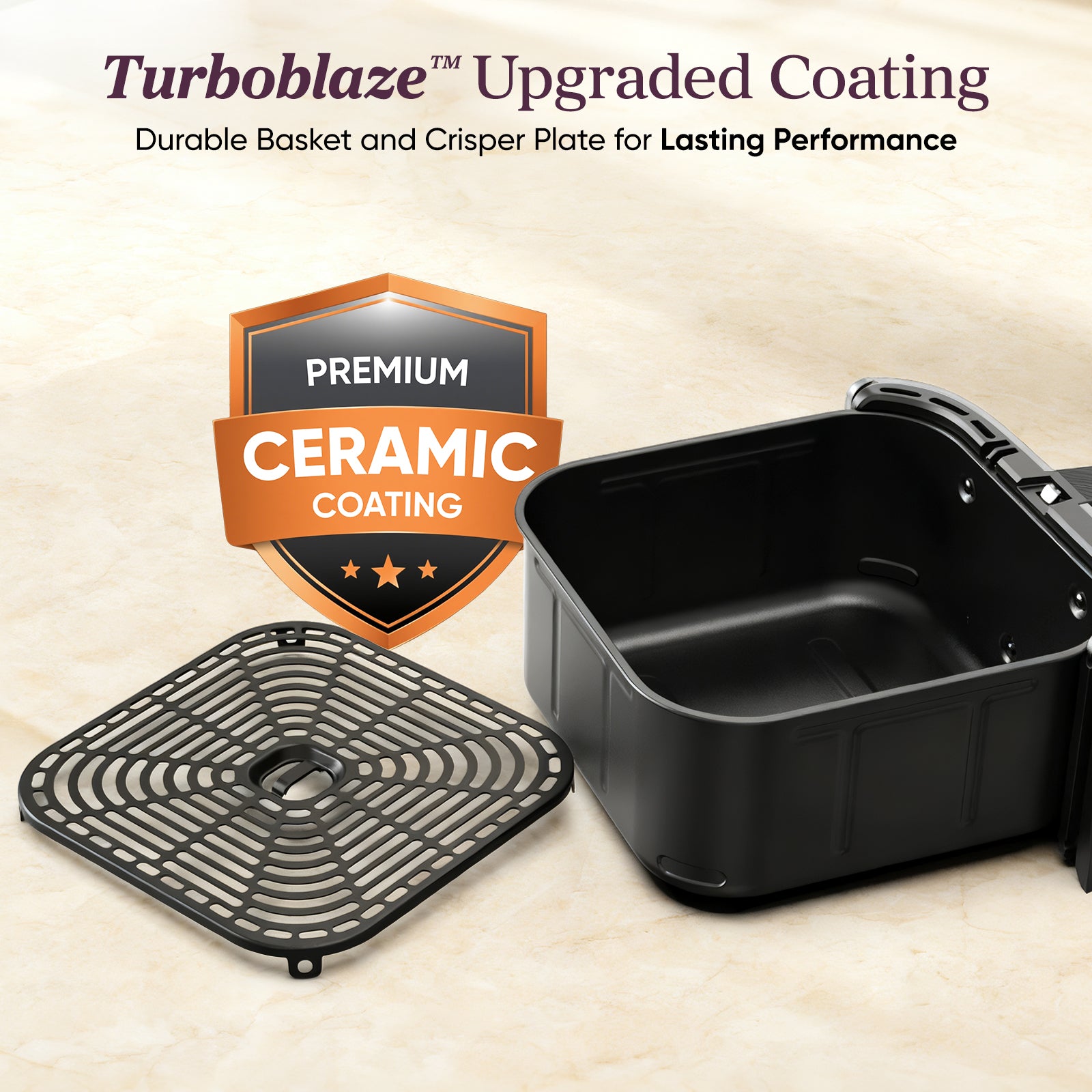 TurboBlaze™ 6.0-Quart Air Fryer - Light Gray – COSORI