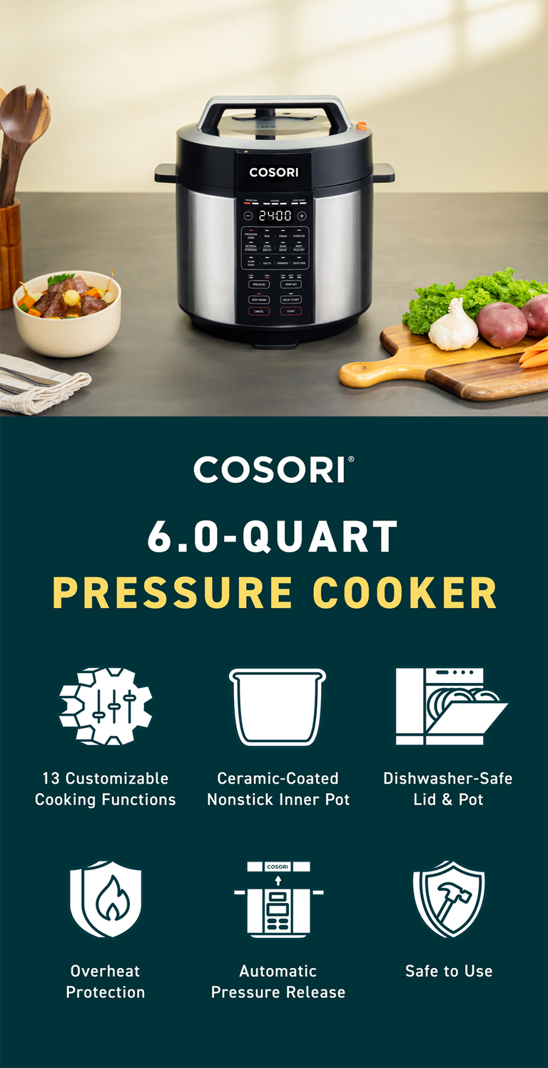 6.0-Quart Pressure Cooker – COSORI