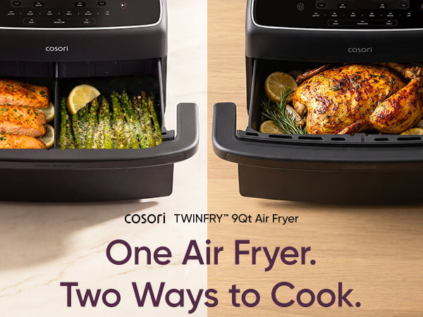COSORI TWINFRY 9-Quart Double Air Fryer