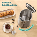 COSORI stainless steel electric kettle interior with durable design