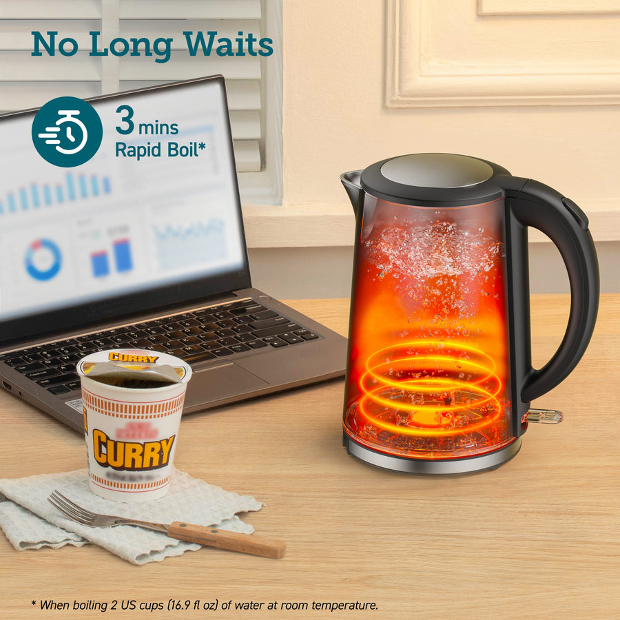 COSORI electric kettle boiling water quickly  in 3 mins