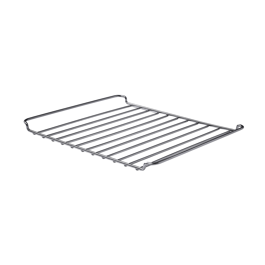 Angled view of COSORI 13-Quart Air Fryer Oven stainless steel wire rack