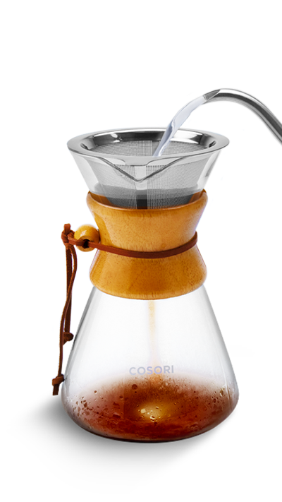 COSORI Pour Over Coffee Maker 8 Cup Glass Coffee Pot Coffee Brewer 34