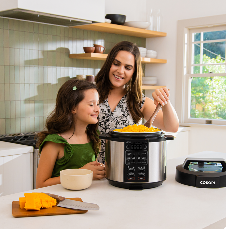 cosori electric pressure cooker 2 quart mini rice cookware, digital  non-stick 7-in-1 multi-function 800w