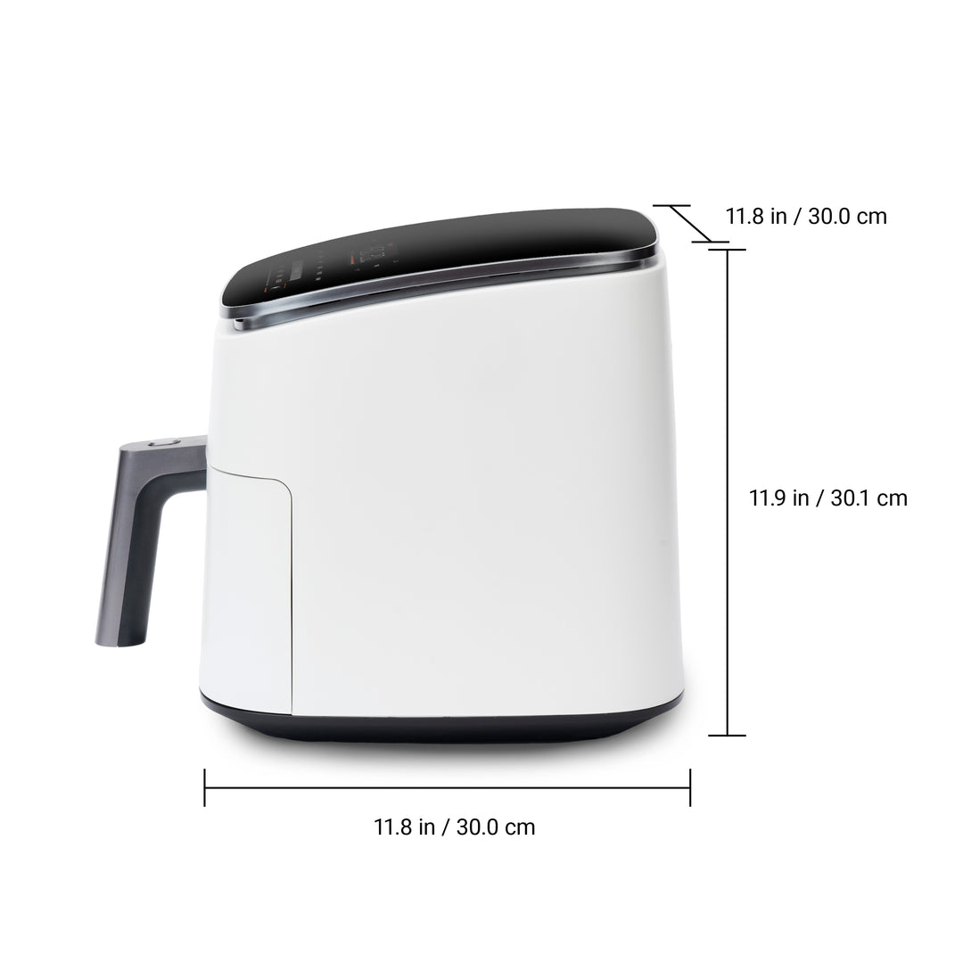 COSORI TurboBlaze 6-quart air fryer cream color dimensions