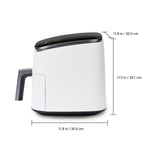 COSORI TurboBlaze 6-quart air fryer cream color dimensions