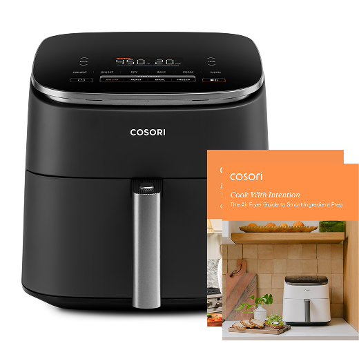 TurboBlaze™ 6.0-Quart Air Fryer & Wellness Guide Bundle