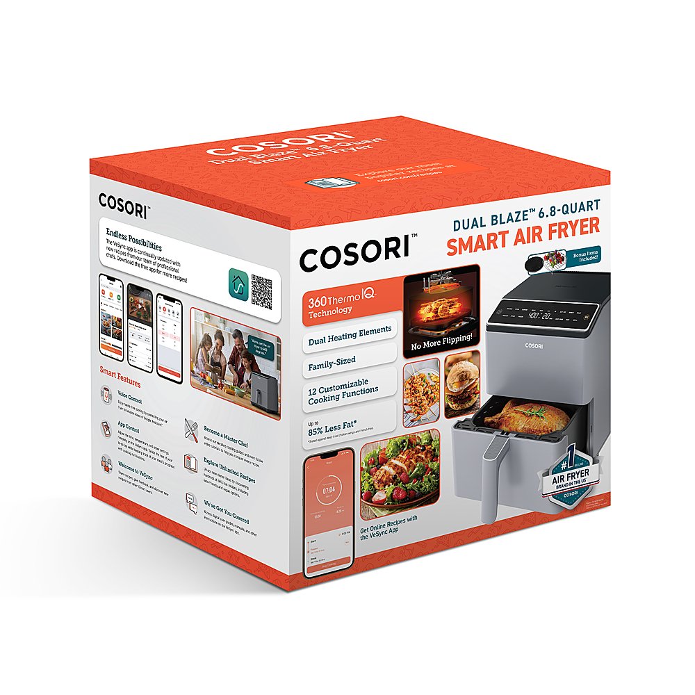 COSORI Dual Blaze® 6.8-Quart Smart Air Fryer